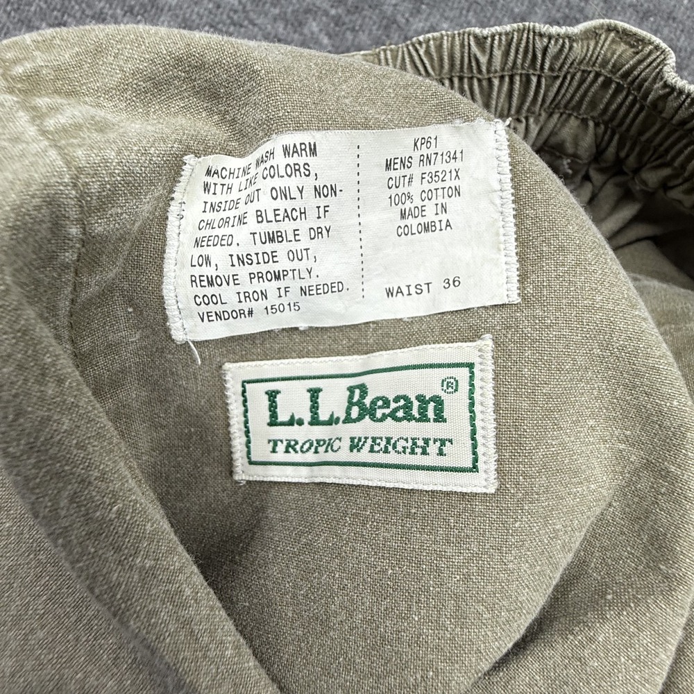L.L.Bean Shorts Mens 36 Khaki Athletic Casual Performance Stretch Pockets Summer - Picture 4 of 7